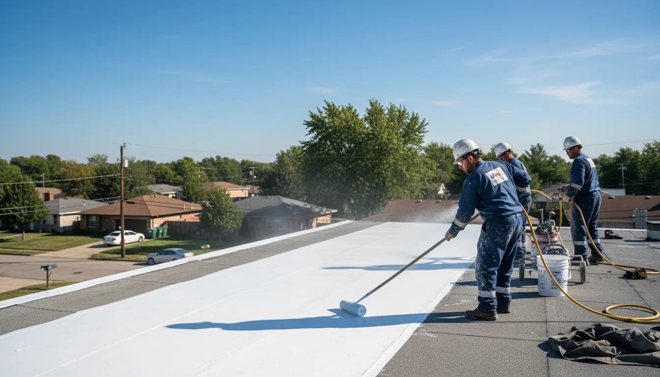Commercial roof coating in Pecan Gap, TX near me